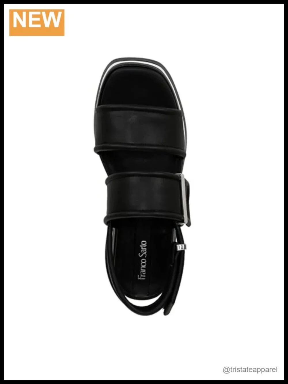 Faux Leather Platform Slingback Sandals Casual Open Toe